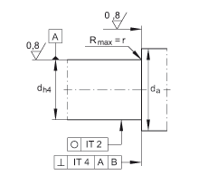 角接觸球軸承單元 ZKLFA1263-2RS, 雙向，螺釘安裝，兩側(cè)唇密封，帶平端的法蘭