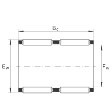 滾針及保持架組件 K75X83X40-ZW, 根據(jù) DIN 5405-1/ ISO 3030 標(biāo)準(zhǔn)，雙列