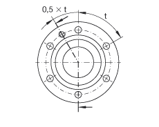 推力角接觸球軸承 ZKLF2575-2RS, 雙向，螺釘安裝，兩側(cè)唇密封