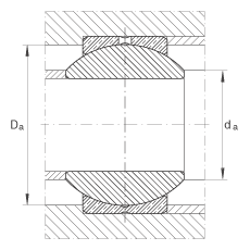 關節(jié)軸承 GE22-PB, 根據(jù) DIN ISO 12 240-1 標準，尺寸系列 K，需維護
