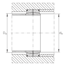 關(guān)節(jié)軸承 GE400-DO, 根據(jù) DIN ISO 12 240-1 標(biāo)準(zhǔn)，需維護(hù)